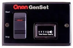 300-5332 – CUMMINS NW Switch Panel, Illuminated Start/Stop Rocker Switch/ Hourmeter With Mounting Plate Use With Onan...